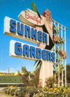 Historic Sunken Gardens sign in St. Petersburg Florida