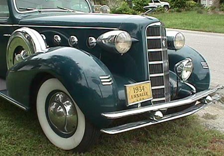 Front Quarter View - 1934 LaSalle Model 350 Touring Sedan